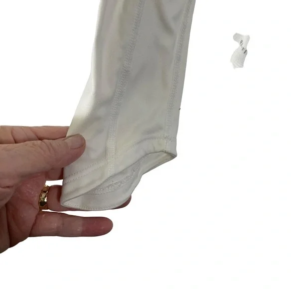 Nike Women's Running White Long Sleeve Dry Fit Tee Size S/P - Picture 5 of 7